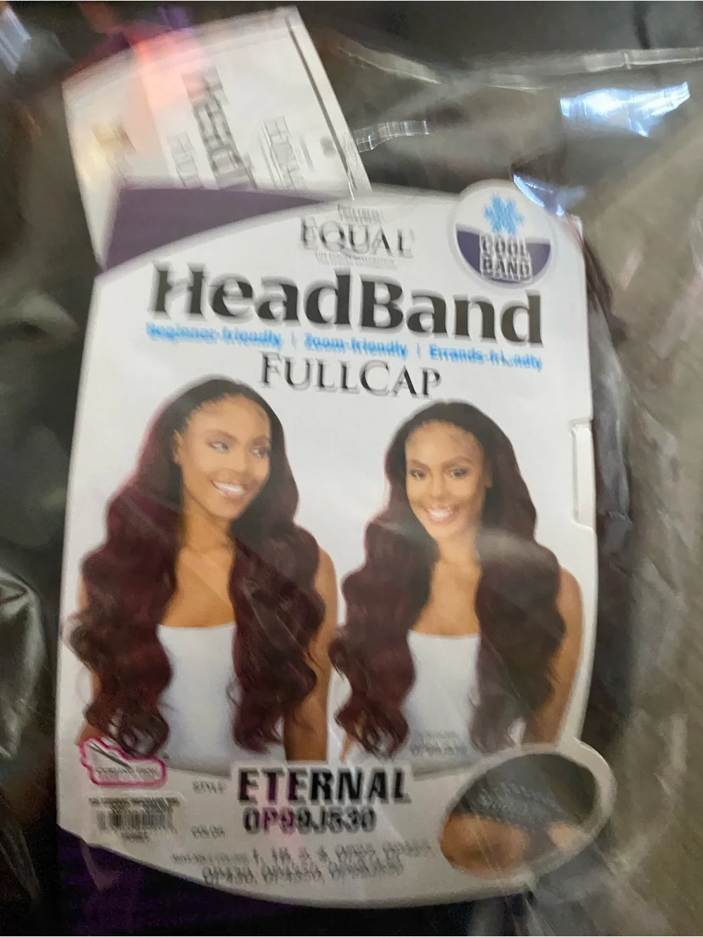 Headband Wave Wig - Dark Brown with Honey Highlights
